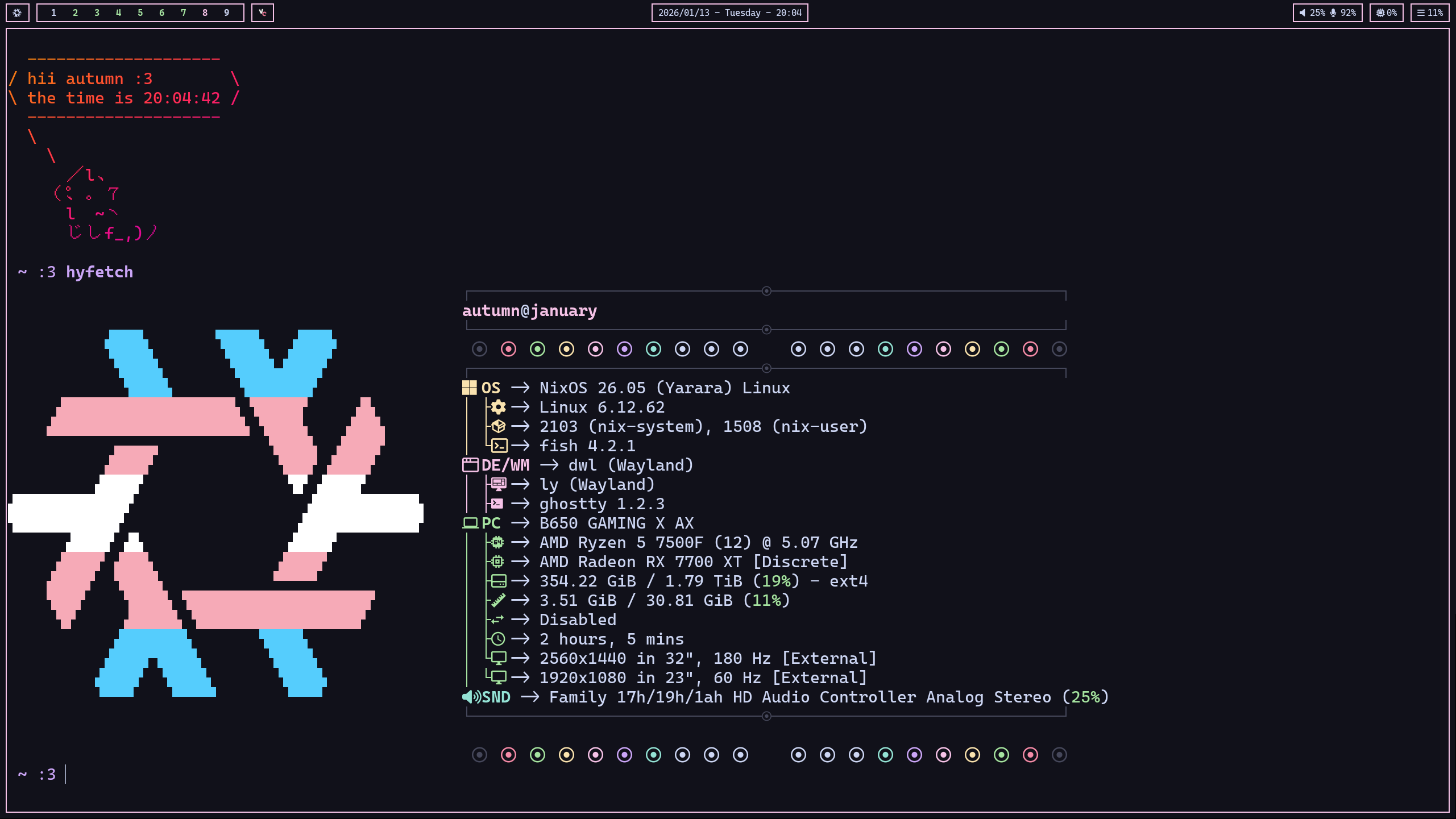 Preview of my configuration